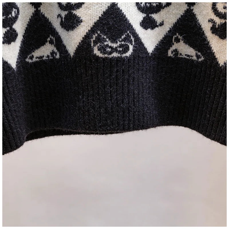 Women’s Spring/Autumn Knitted Vest, Sleeveless V-Neck, Korean & Foreign Style Sweater Top