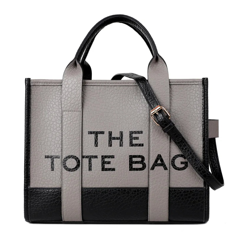 PU Leather Tote Bag for Women - Fashion Shoulder & Crossbody, Large Capacity