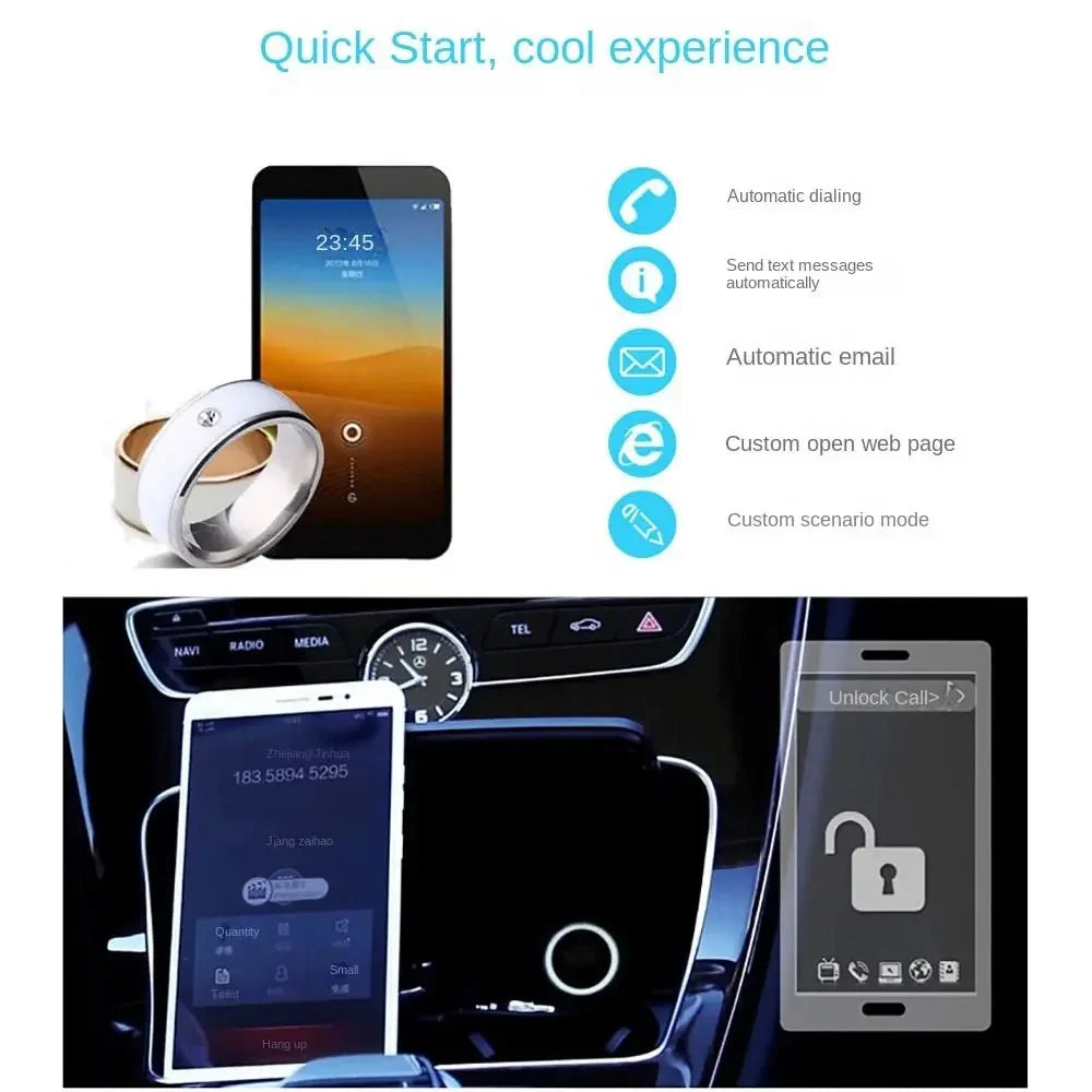 Magic NFC Smart Ring – Stainless Steel, Waterproof