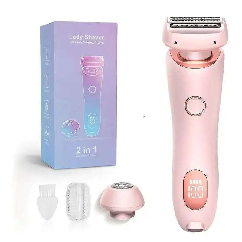 Women's 2-in-1 Shaver - Wet & Dry, Painless Hair Removal