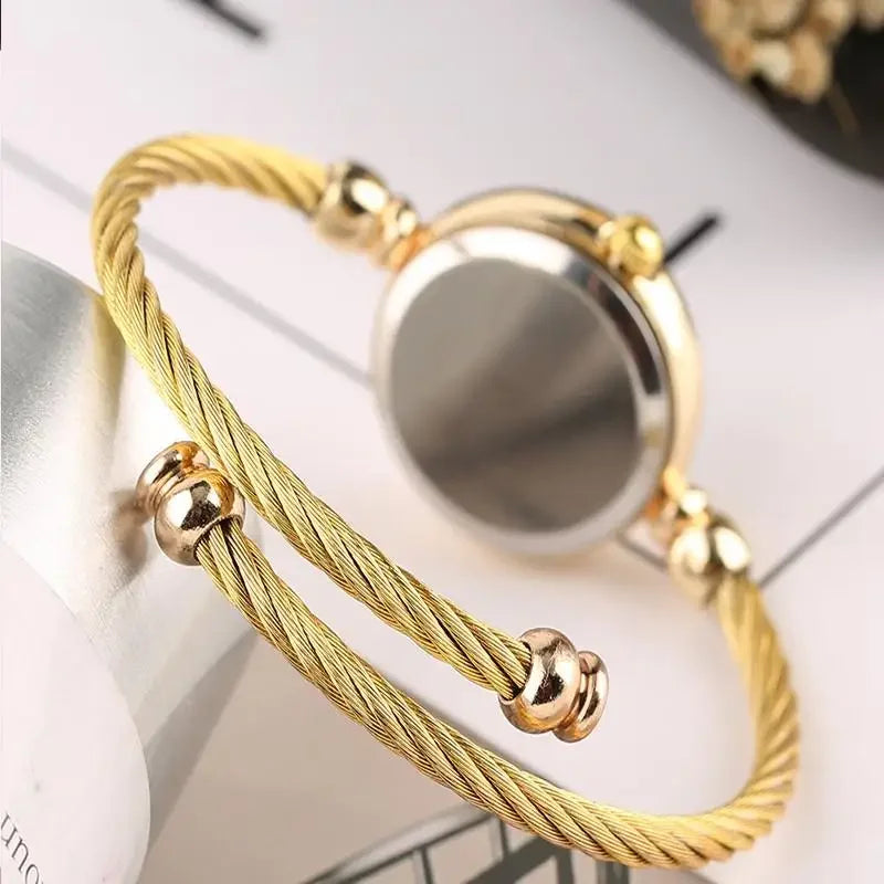 Watch for Women Small Gold Bangle Bracelet