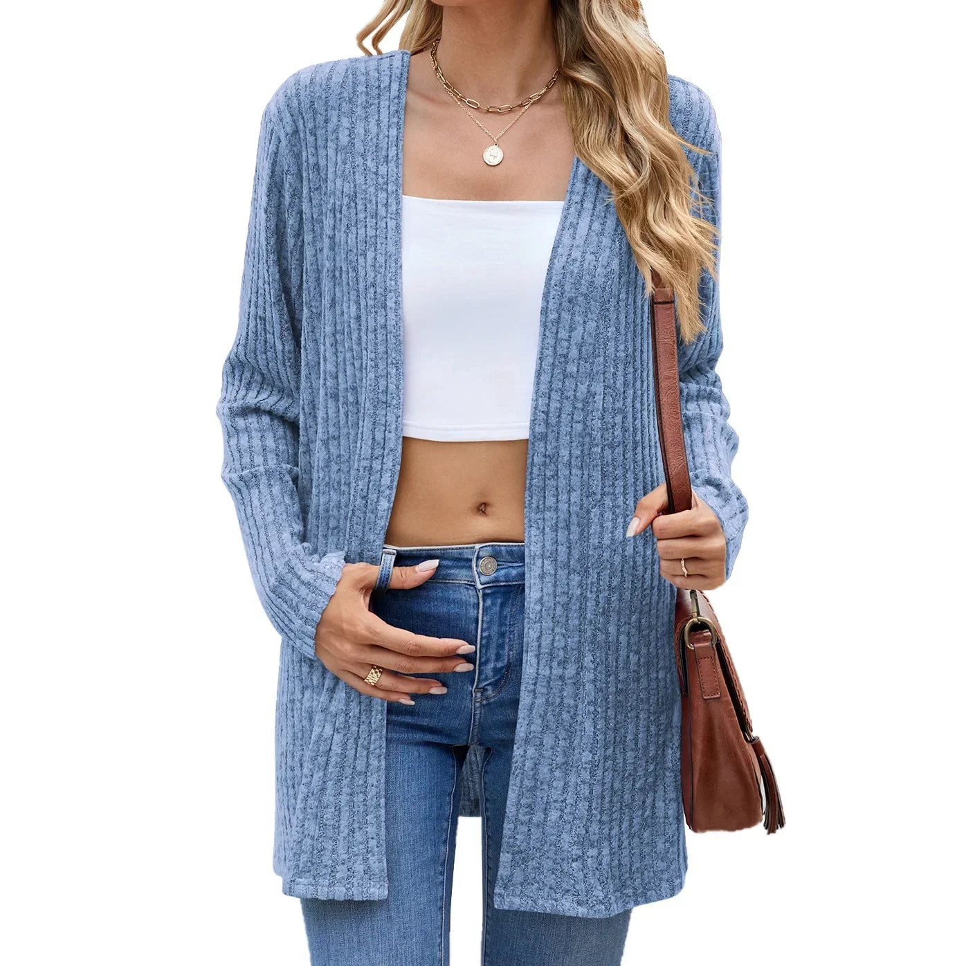 style thin cardigan jacket for women. Casual, lightweight, and trendy.