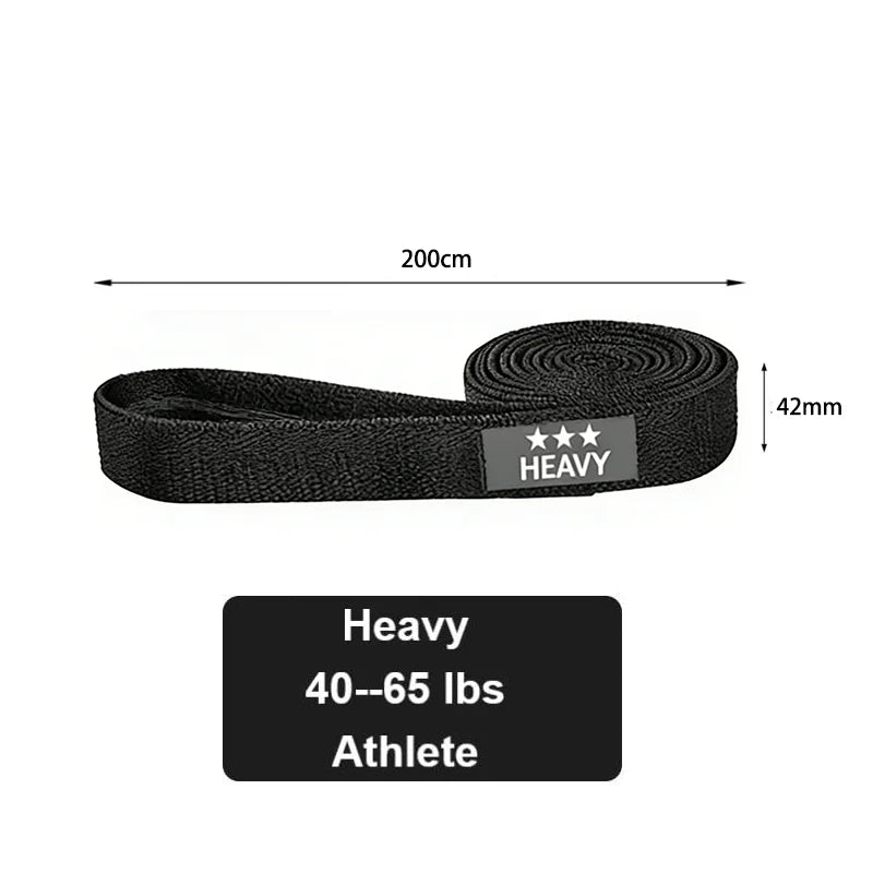 Long Fabric Resistance Loop Band – Full Body Gym & Yoga Training
