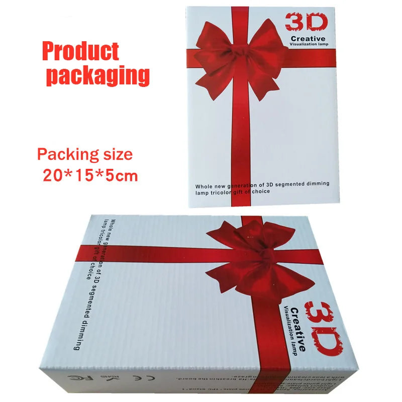 3D Creative Bear Lamp - Acrylic USB LED Night Light for Home Decor and Gifts