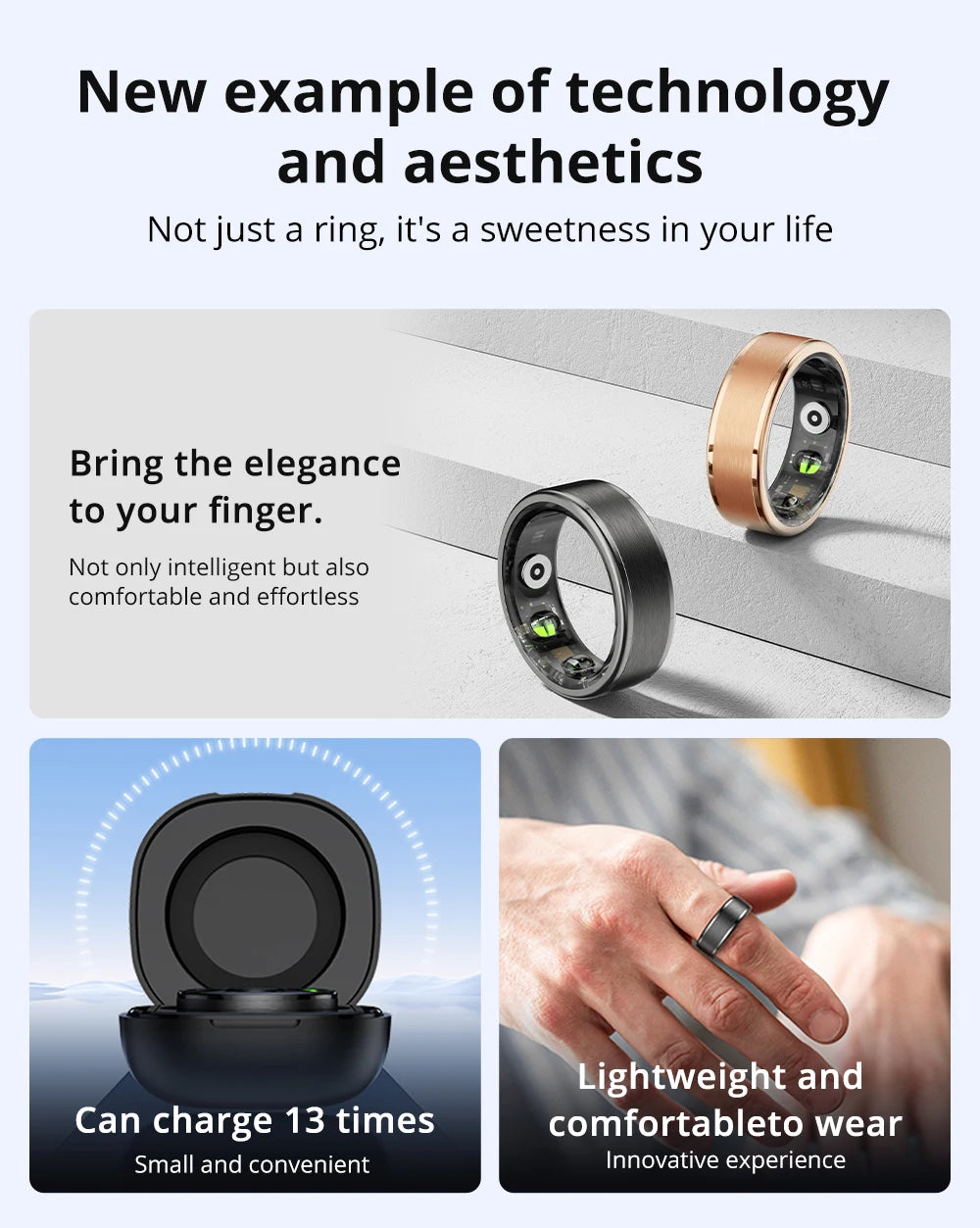 Smart Ring Men Women