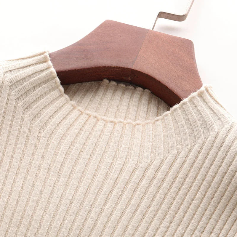 New Spring and Autumn Long-Sleeved V-Neck Two-Piece Sweater Dress Set with Loose Knit Cardigan for Women