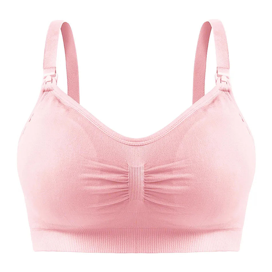 Breathable Maternity Bra for Pregnant Women, Wireless, Seamless, Comfortable for Breastfeeding and Sleep