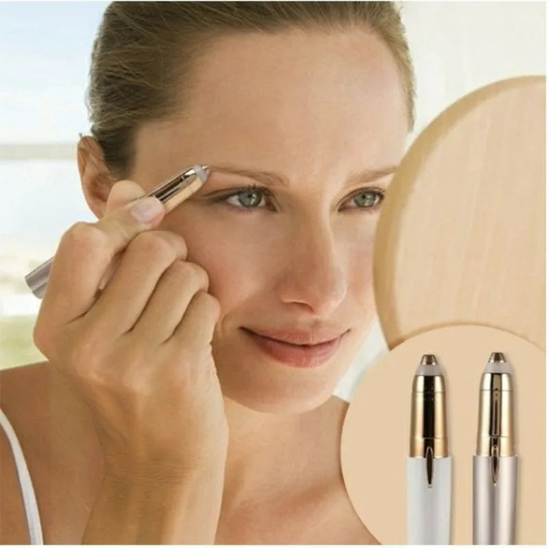 Mini Portable Electric Eyebrow Trimmer Electric Face Eyebrow Hair Trimmer Women Body Shaver Remover Blade Eye Rechargeable