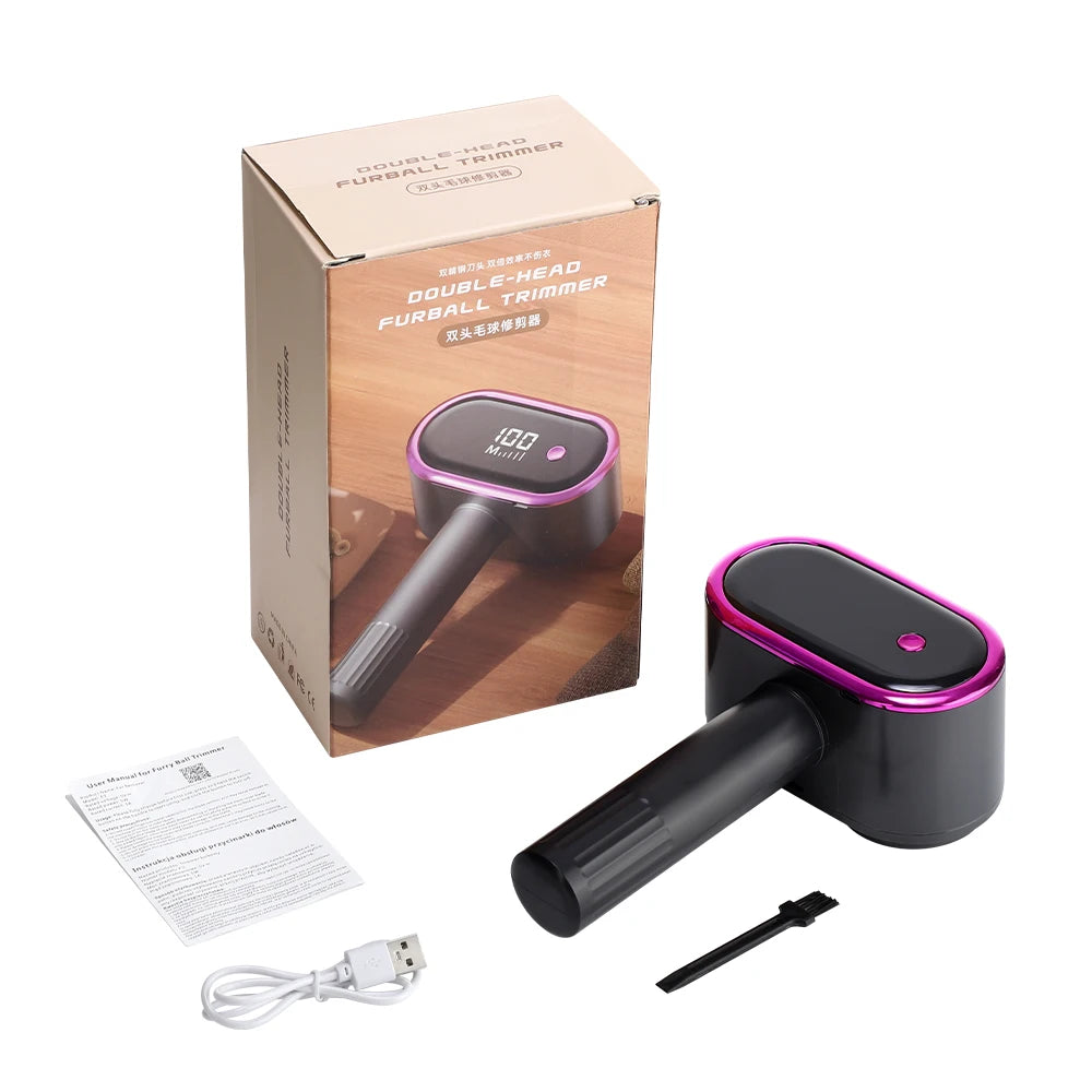 5-Speed Electric Lint Remover – LED Display Fabric Shaver for Clothes & Sofas