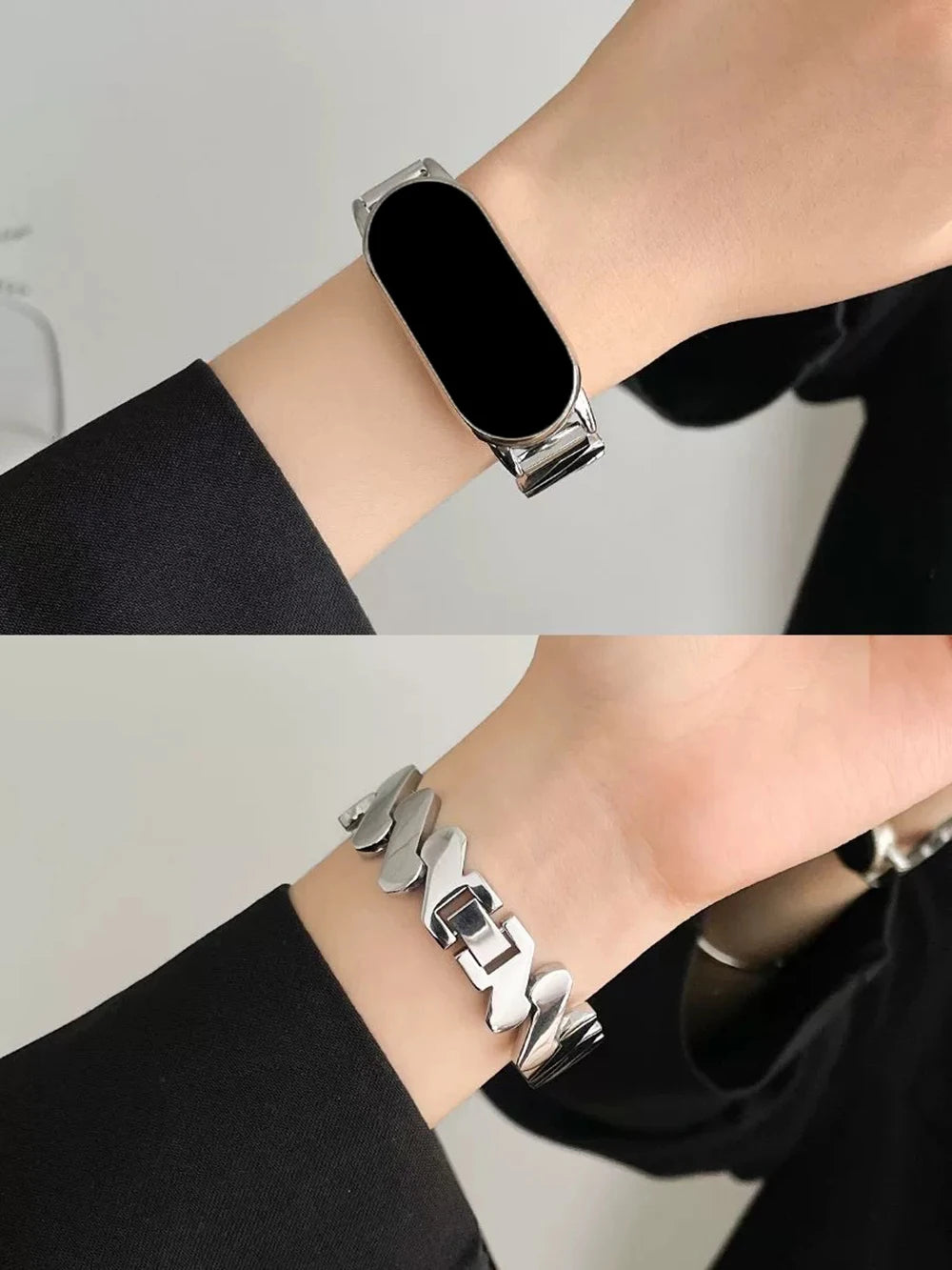 Stainless Steel Watchband for Fitness Tracker 8/9/10
