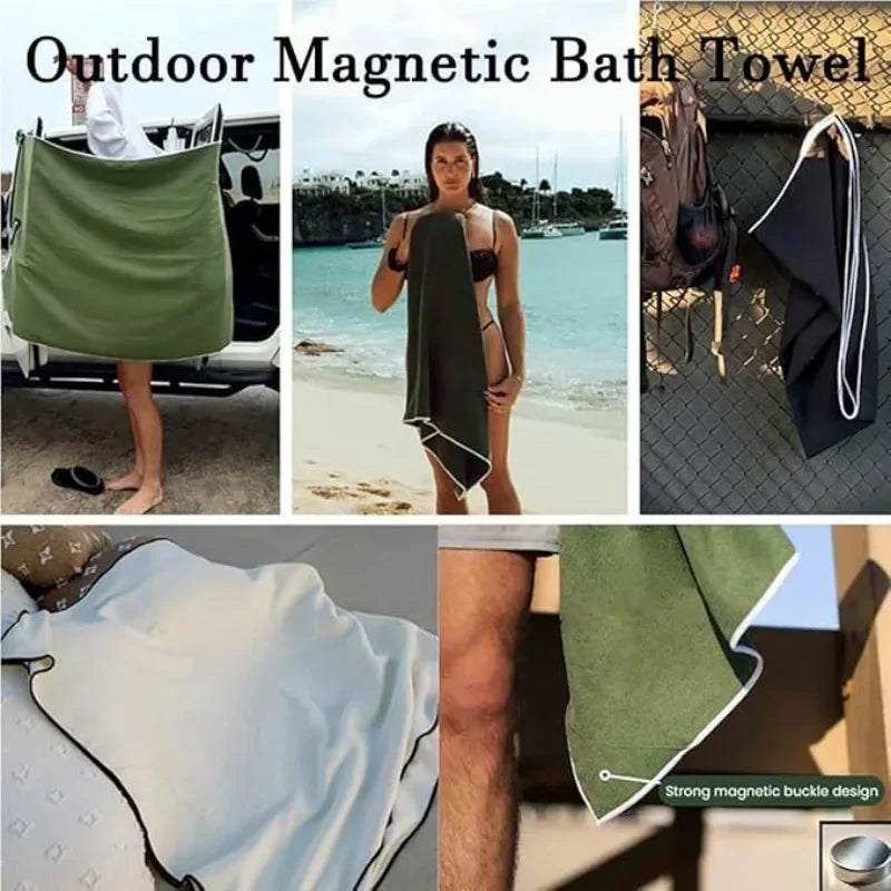 Magnetic Outdoor & Beach Bath Towel for Adults