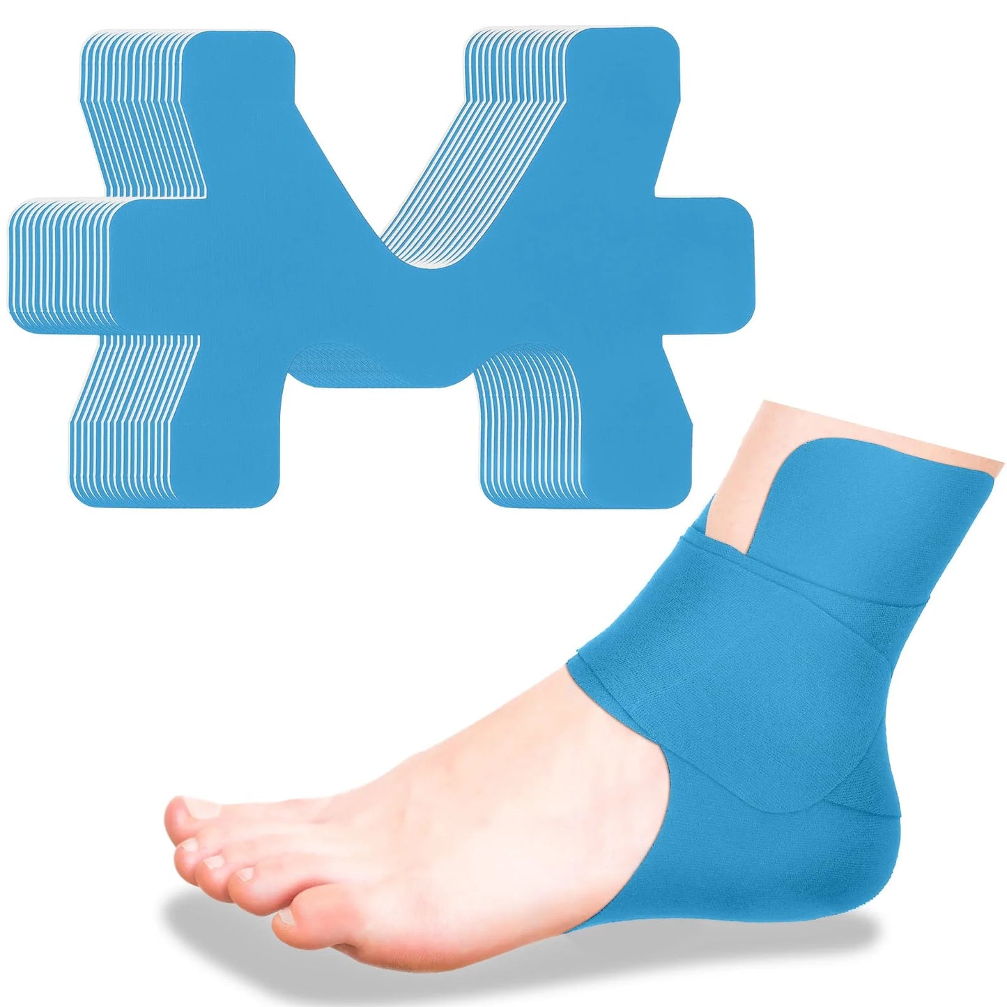 Self-Adhesive Athletic Tape – 10pcs Elastic Bandage for Ankle & Joint Support