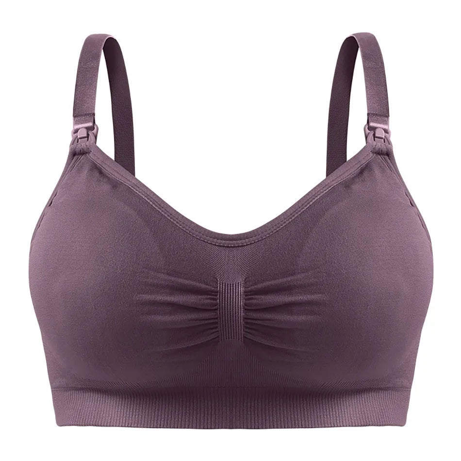 Breathable Maternity Bra for Pregnant Women, Wireless, Seamless, Comfortable for Breastfeeding and Sleep