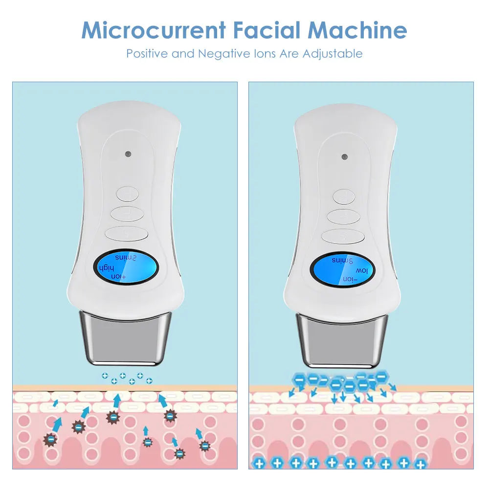 Microcurrent Facial Lifting Machine, Skin Rejuvenation, Galvanic Spa, Skin Tightening, Body Slimming Massager