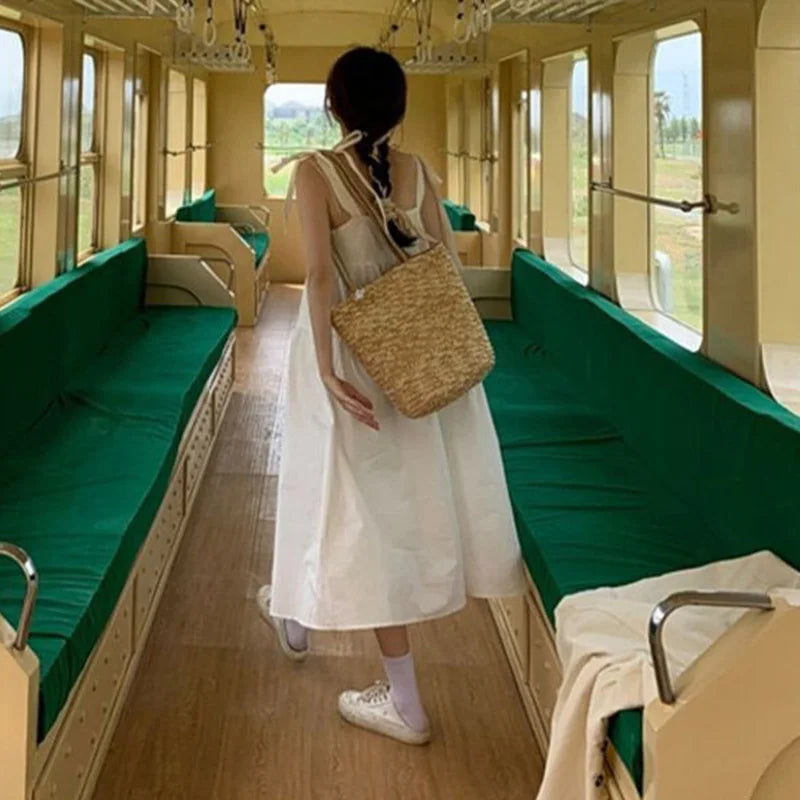 Japanese Style Sweet Spaghetti Strap Dresses