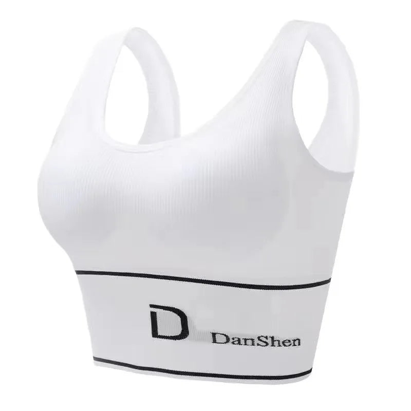 Seamless High-Elasticity U-Shaped Sports Bra, No Steel Ring, for Yoga