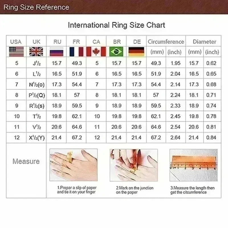 Elegant rings Metal Inlaid Red Stones