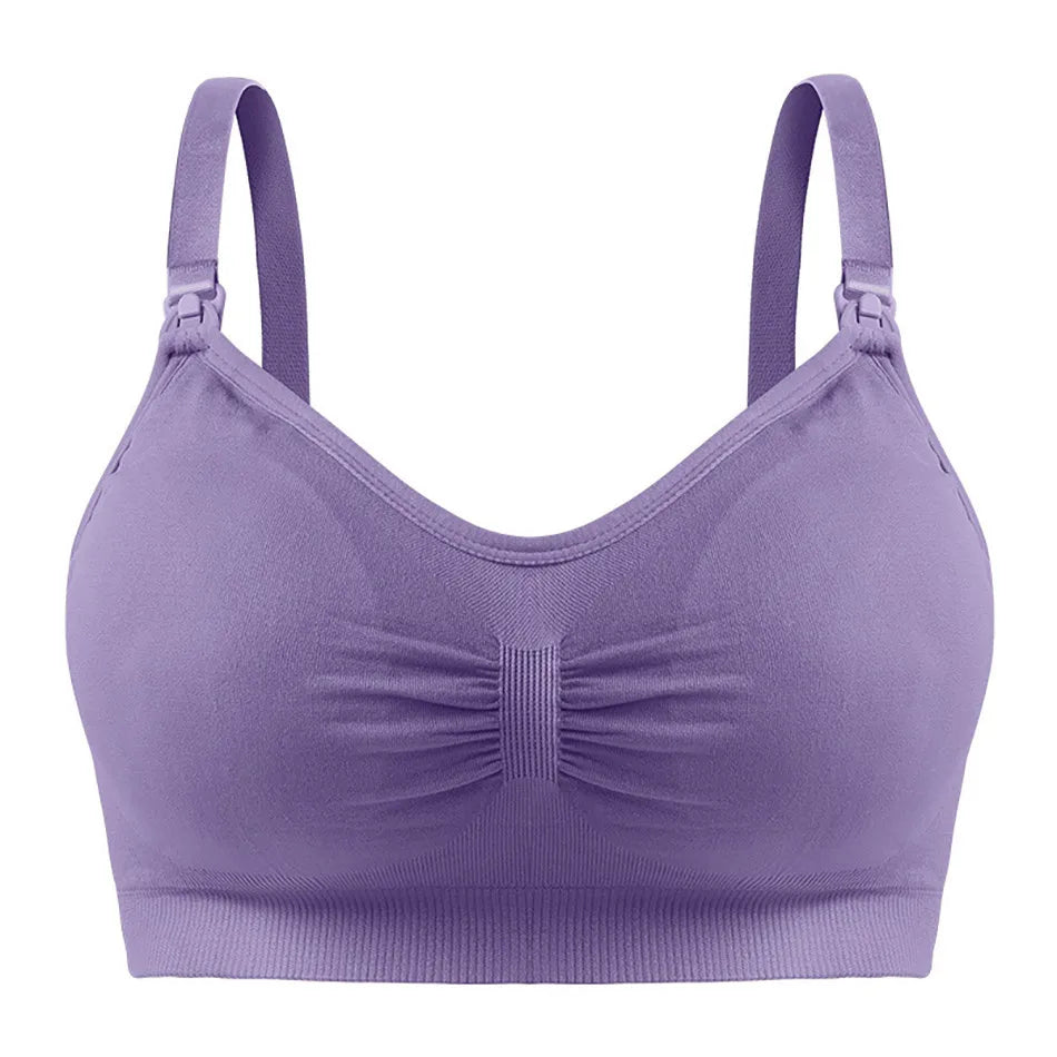 Breathable Maternity Bra for Pregnant Women, Wireless, Seamless, Comfortable for Breastfeeding and Sleep
