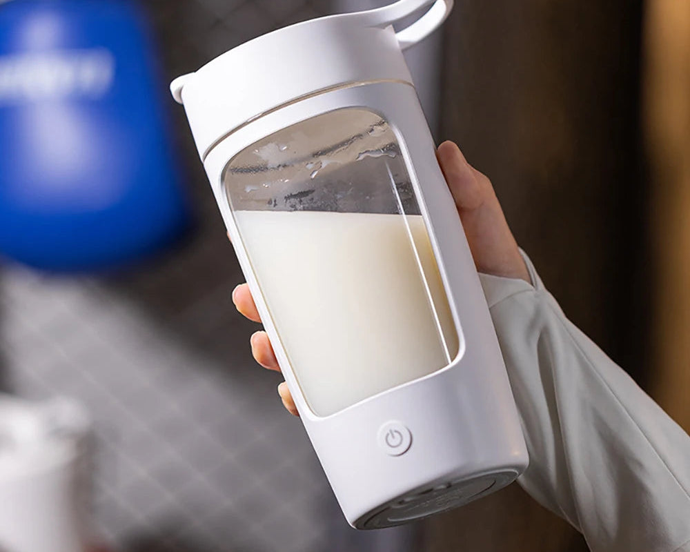 650ml USB Electric Protein Shaker Bottle Portable Rechargeable Blender Cup Multipurpose 650ml Mixing Cups for Fitness Workout