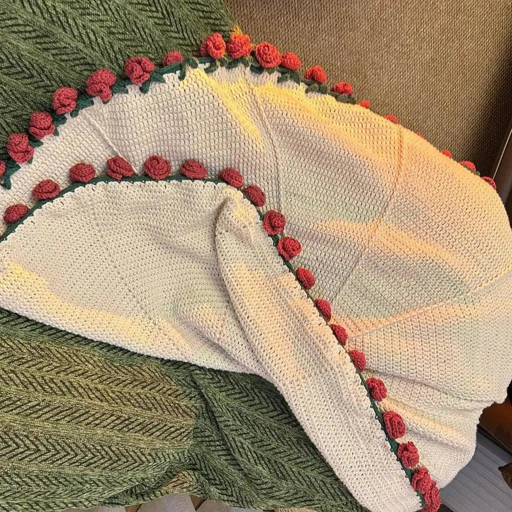 Hand-knitted Flower Blankets💐
