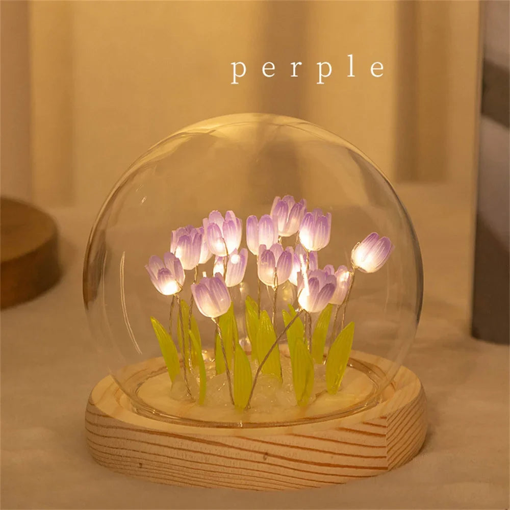 Handmade Tulip LED Night Light - Perfect Gift for Any Occasion