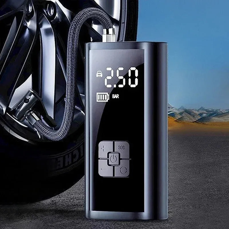 Portable Wireless Car Tire Inflator – 150PSI Fast & Smart Auto-Stop Air Pump