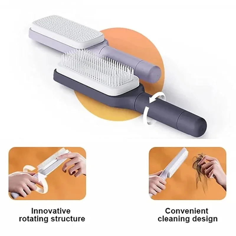 Self Cleaning Hairbrush