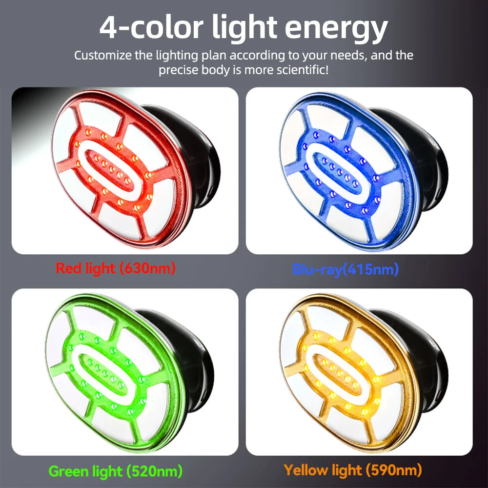LED Face & Body Massager – 4 Modes Color Light Vibration Skin Care Tool