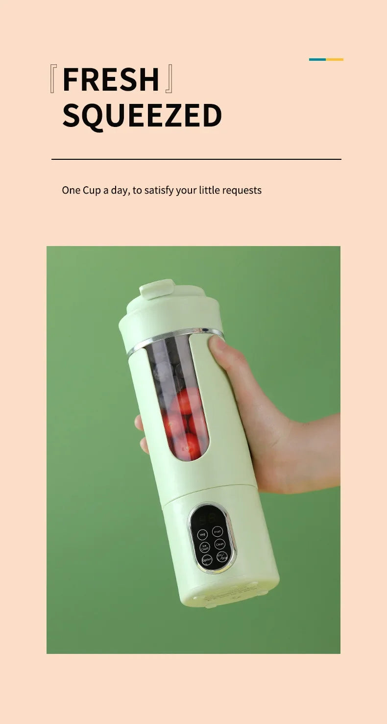 Portable USB Juice Blender Cup – Rechargeable Mini Smoothie Maker