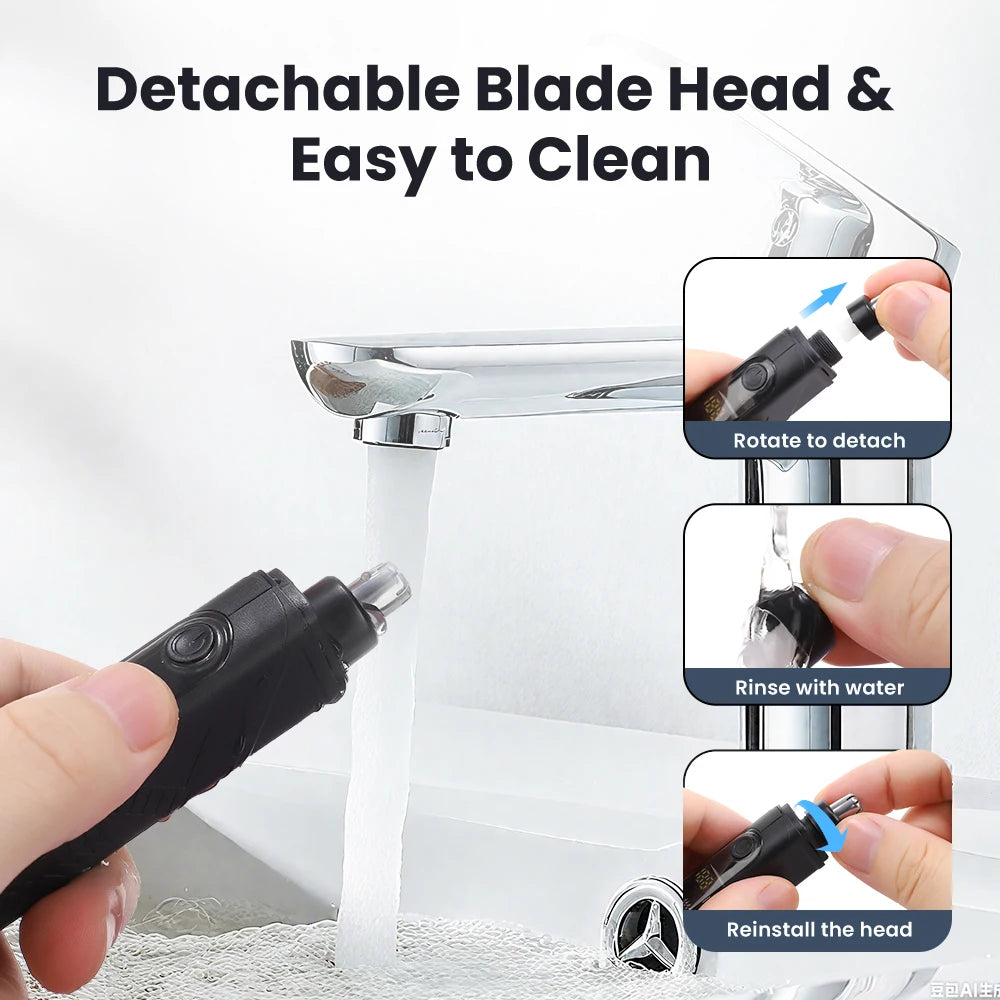Electric Nose Hair Trimmer Mini Implement Shaver Clipper for Men Women Ear Neck Eyebrow Trimmer Shaver Man's Clean Trimer