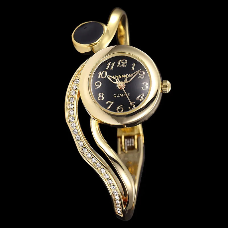 Women's Diamond Bracelet Watch – Small Dial Luxury Wristwatch