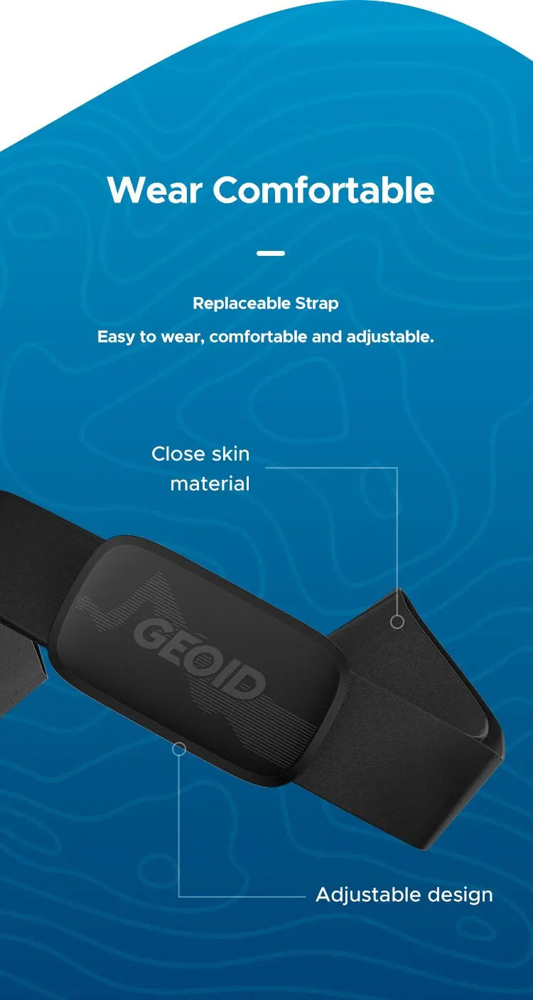 Chest Heart Rate Monitor Strap - Bluetooth ANT+ HS500