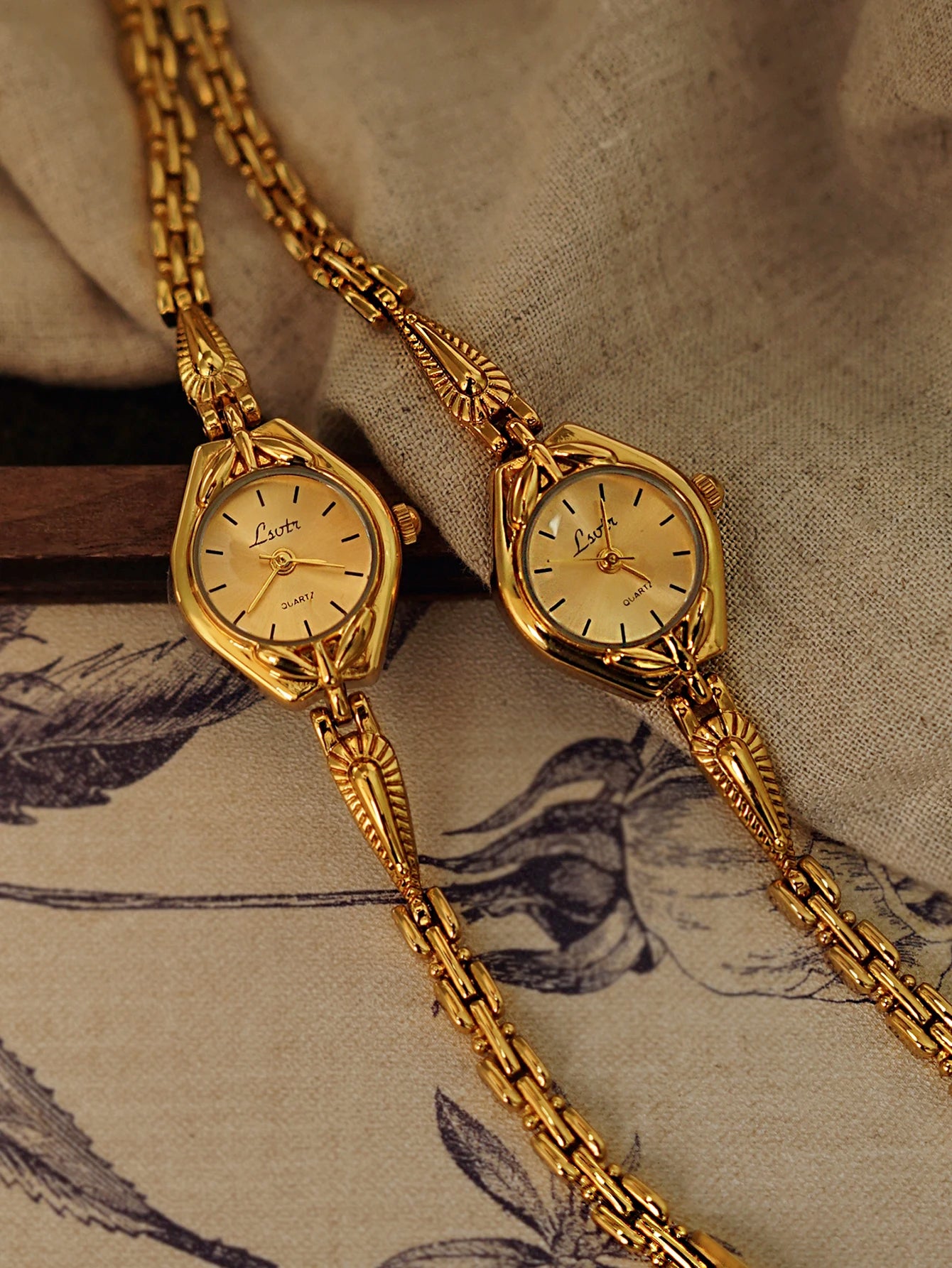 Gold French Classic Ladies Quartz Watch