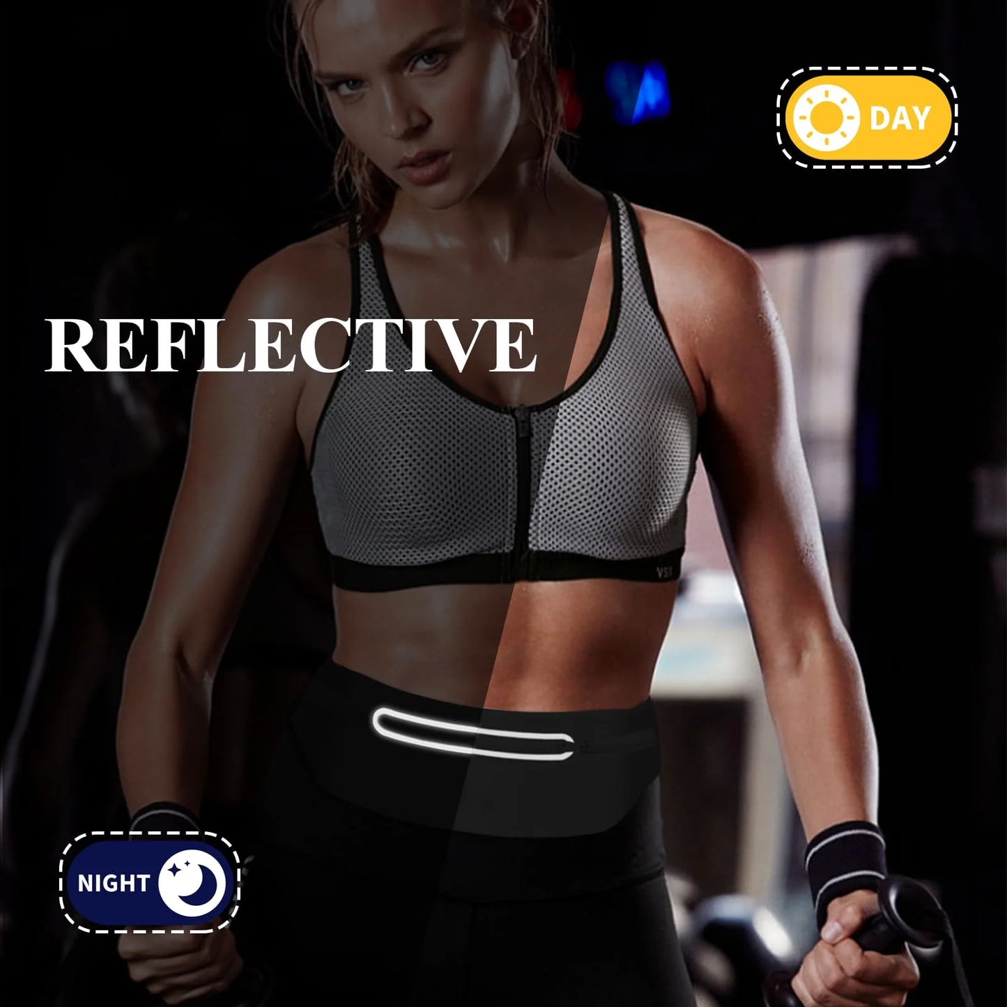 Waterproof Running Waist Bag – Invisible Fanny Pack for Gym & Outdoor