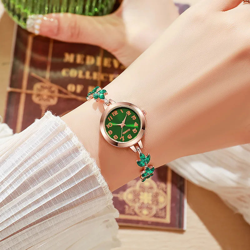 Elegant Rhinestone Bracelet Watch for Women – Luxury Quartz Gift
