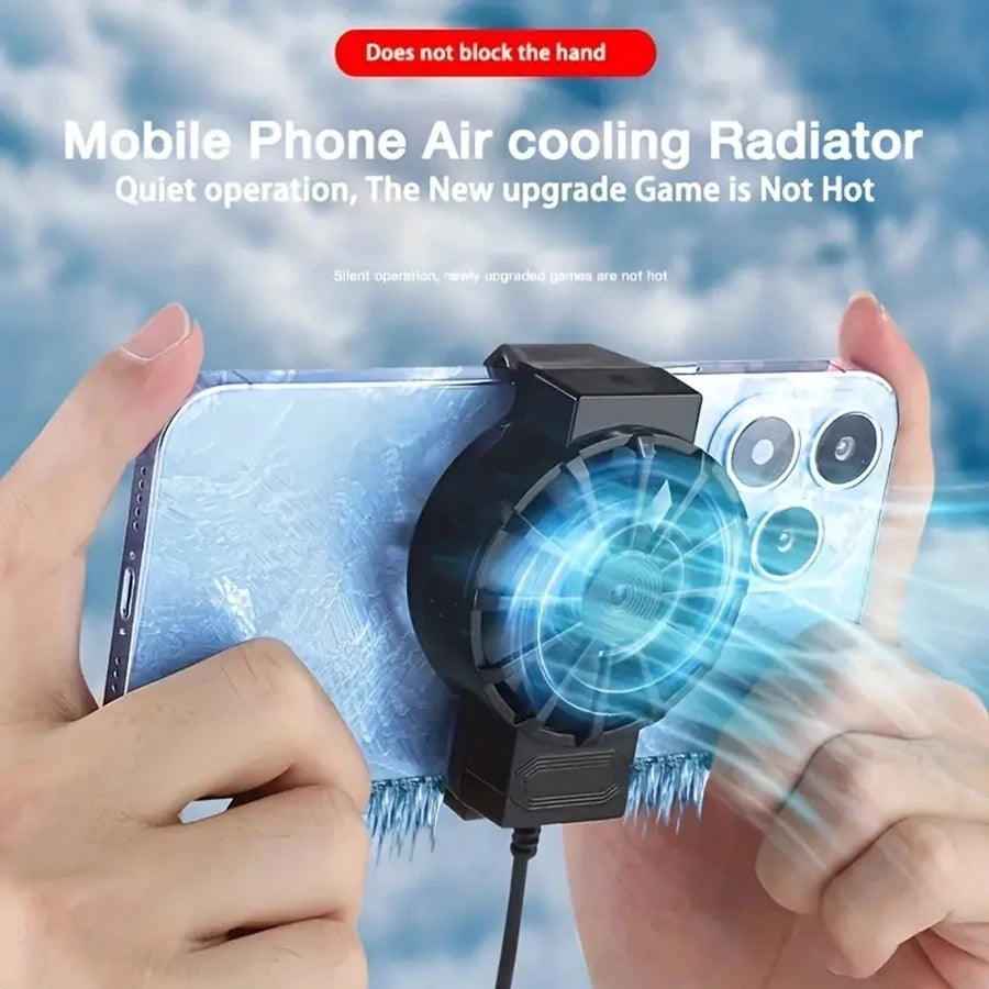 Portable Phone Cooler, Suitable for External Cooling Accessories of iPhone and Android Smartphones -1 Set,