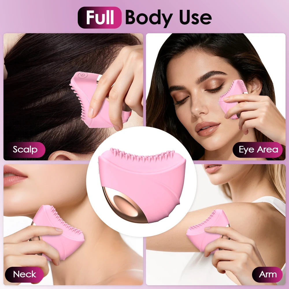 Body & Face Exfoliating Brush – Firm Bristles for Shower Skincare & Massage