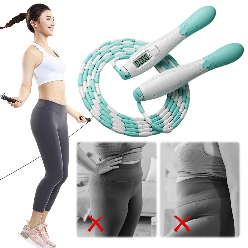 2.8m Digital Counting Jump Rope - Adjustable Fitness Skipping Rope