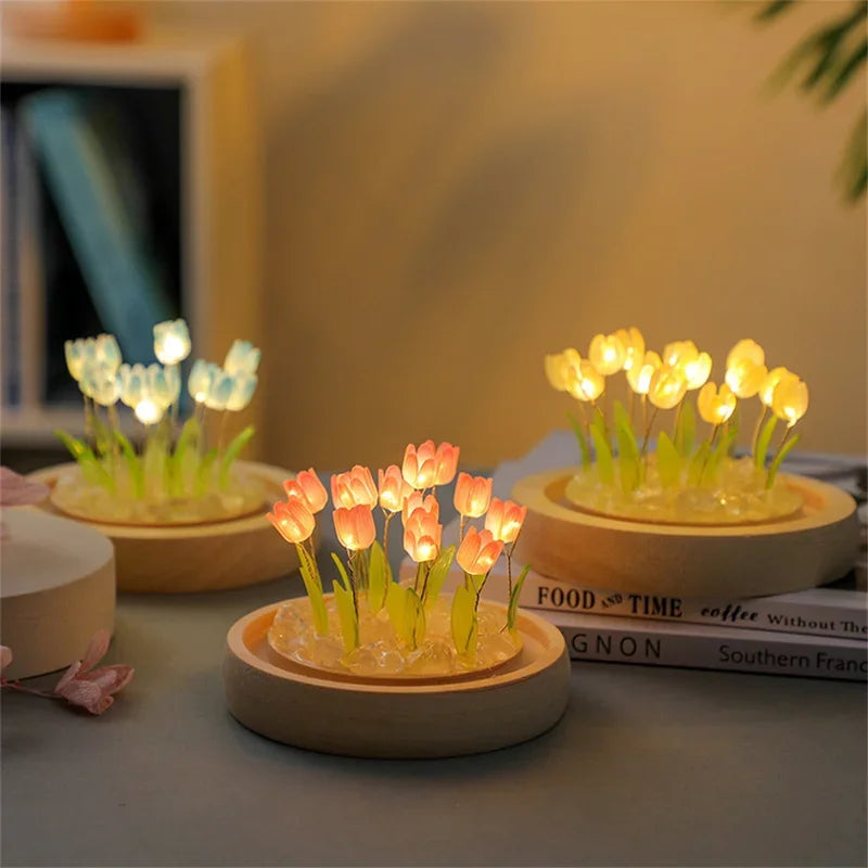 Handmade Tulip LED Night Light - Perfect Gift for Any Occasion