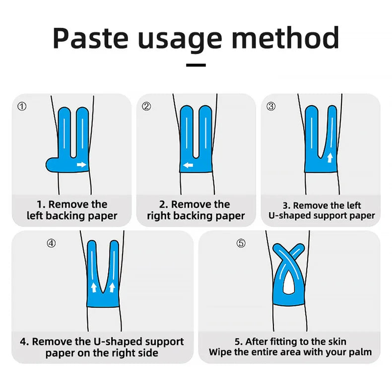 Kinesiology Knee Tape – 10-Pack Waterproof & Elastic Athletic Support