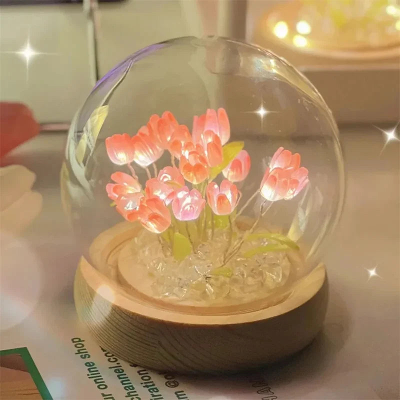 Handmade Tulip LED Night Light - Perfect Gift for Any Occasion