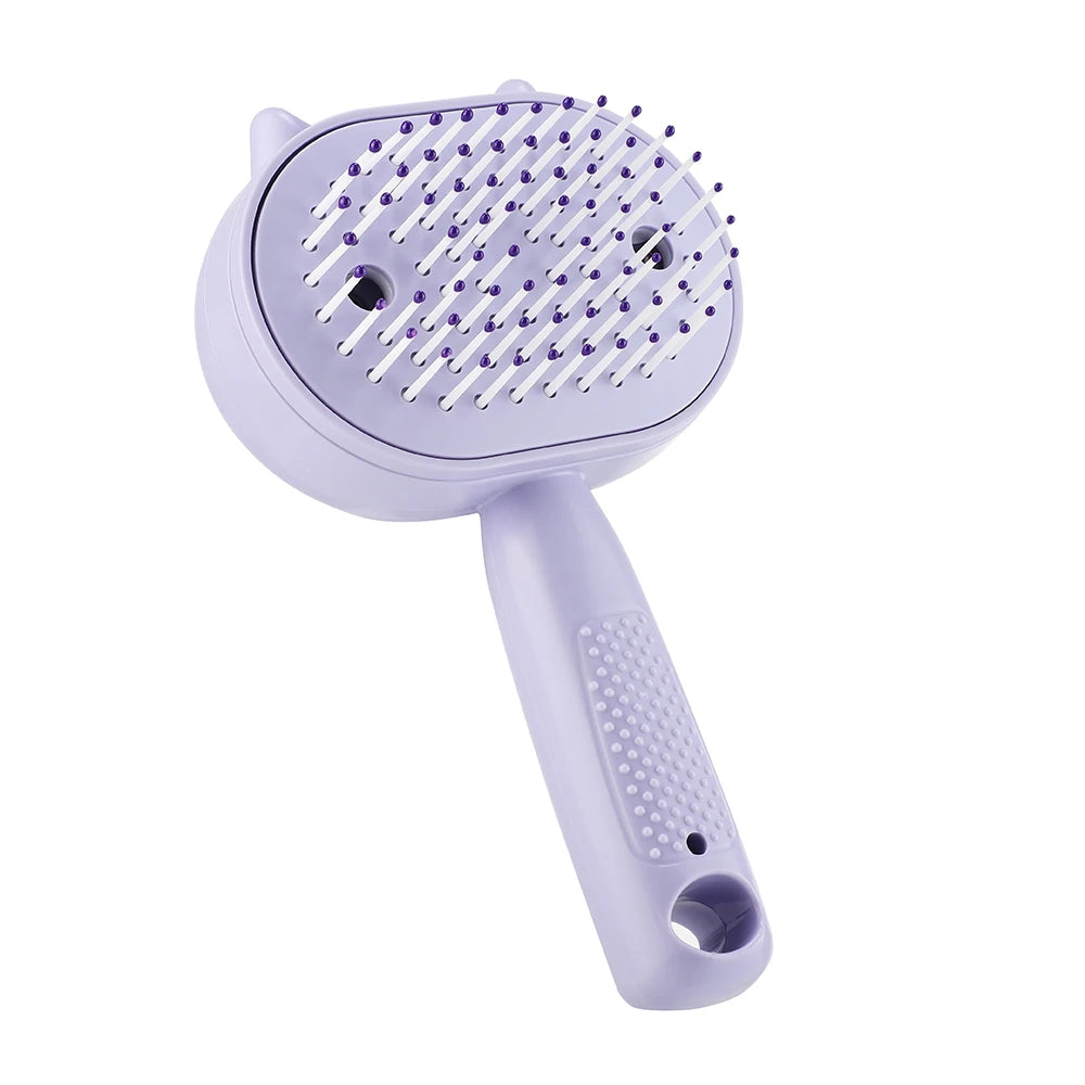 2-in-1 Misting Hair Brush – Water Spray Steam Comb for Frizz-Free Hair