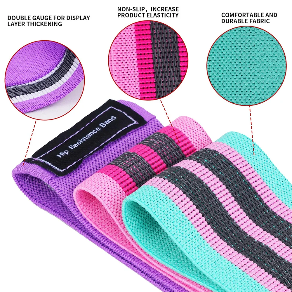 Hip & Booty Resistance Bands – 3 Levels for Glute & Leg Training
