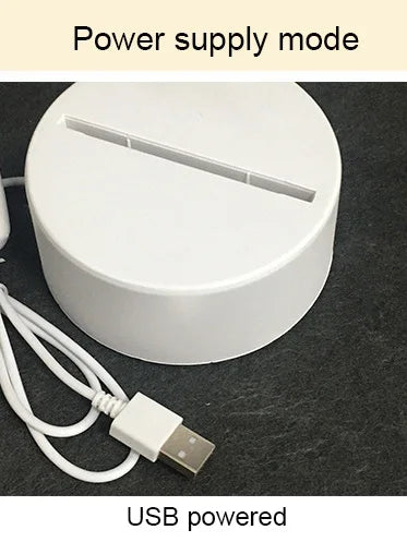 3D Creative Bear Lamp - Acrylic USB LED Night Light for Home Decor and Gifts