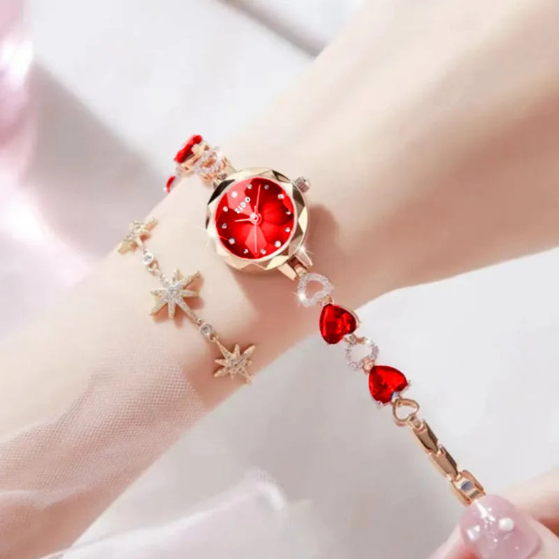 UTHAI L92 Women's Crystal Watch – Light Luxury Waterproof Quartz
