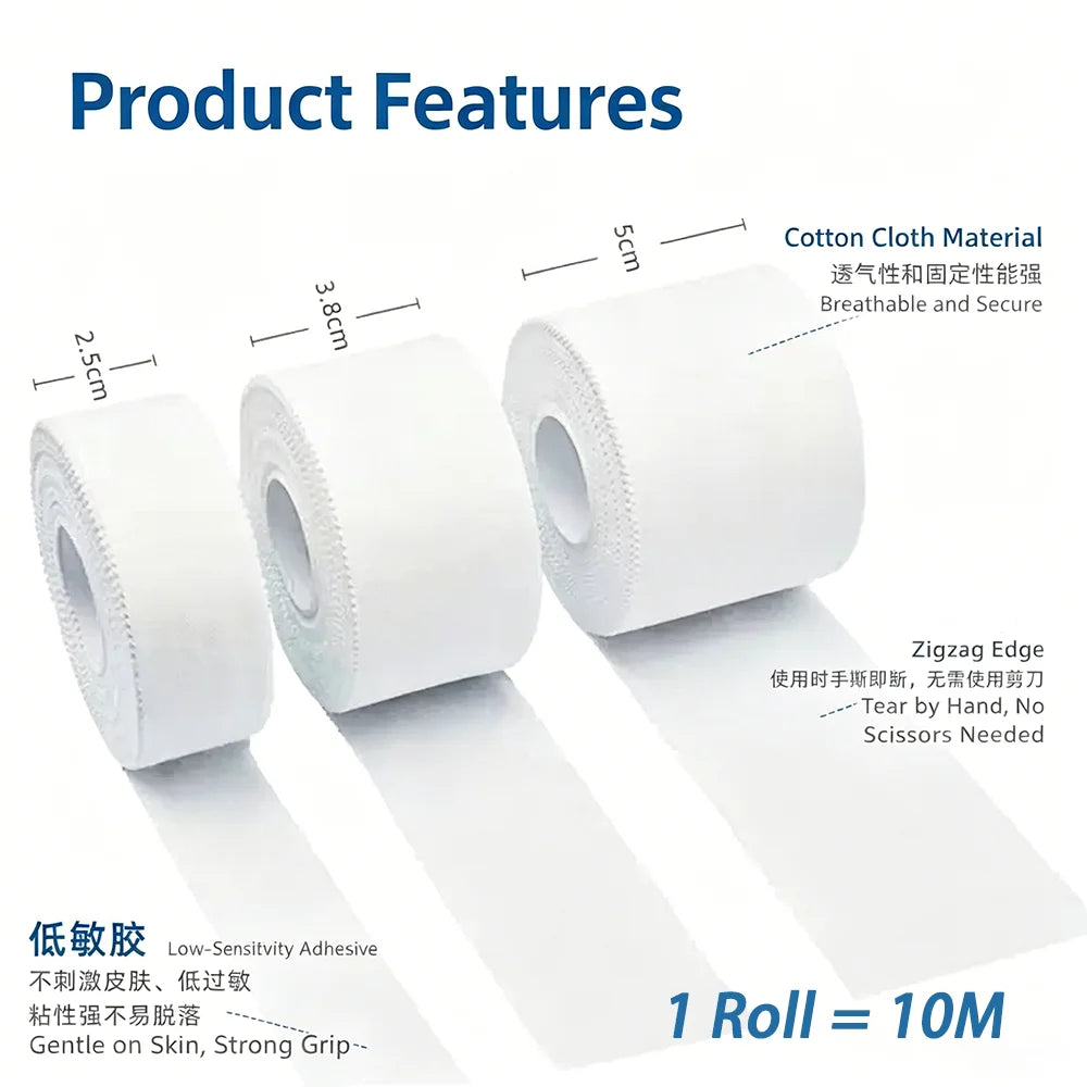 Athletic Boxing Tape – 10M Waterproof Cotton Binding Bandage