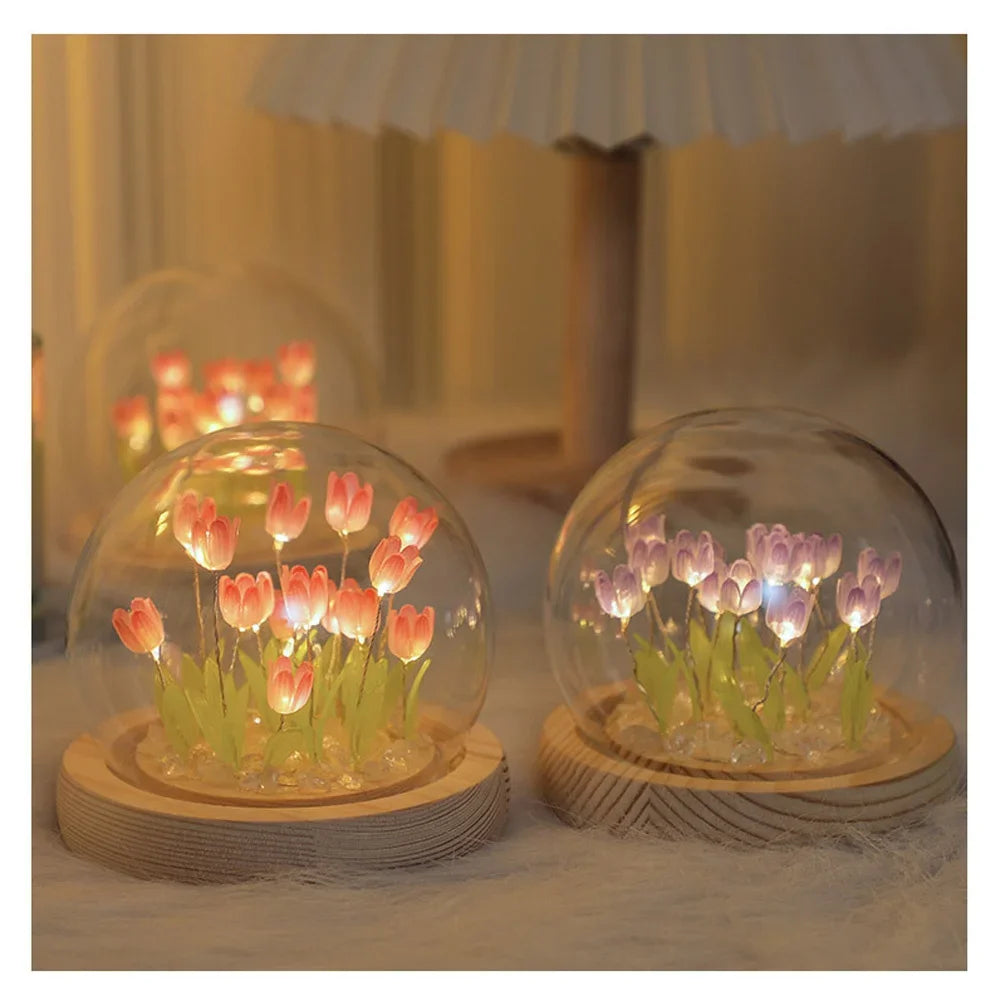 Handmade Tulip LED Night Light - Perfect Gift for Any Occasion