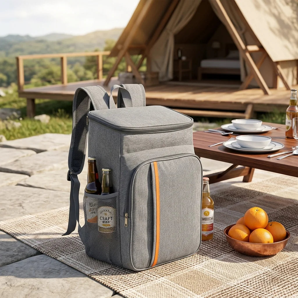 20L Insulated Cooler Backpack – Waterproof for Camping, Picnic & Sports