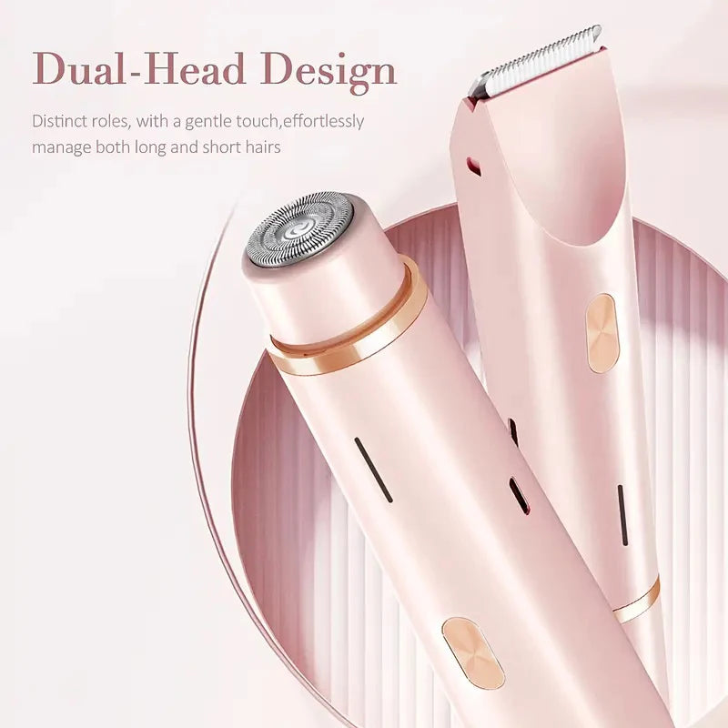 2in1 dual head women's electric shaver