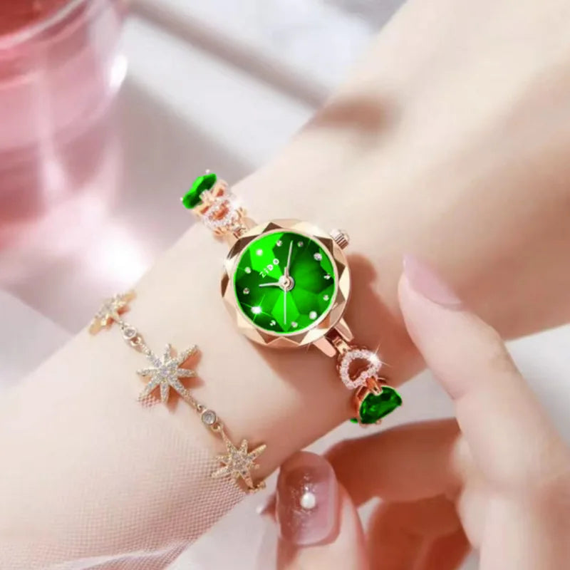 UTHAI L92 Women's Crystal Watch – Light Luxury Waterproof Quartz